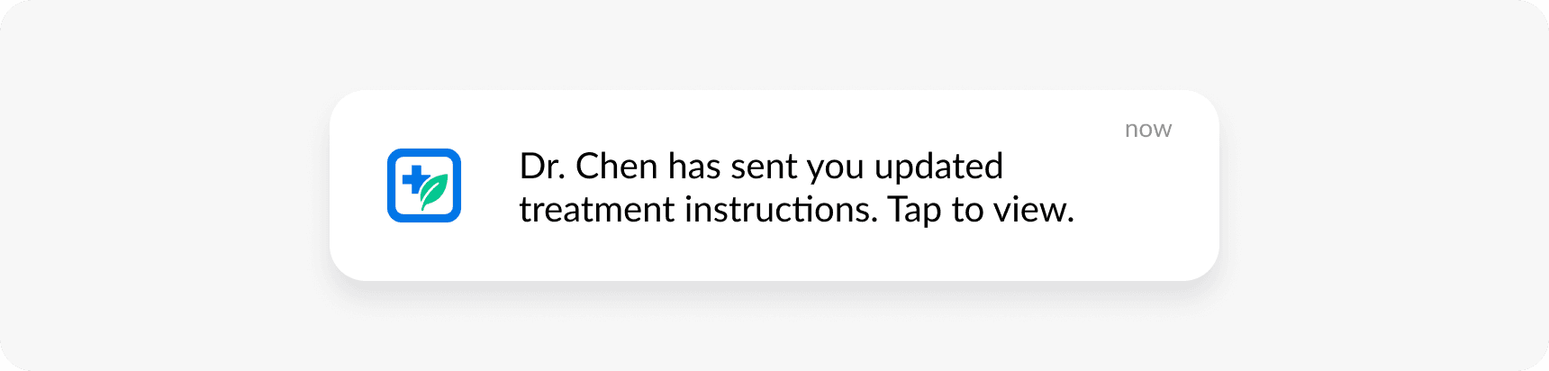 HIPAA compliant push provider update example